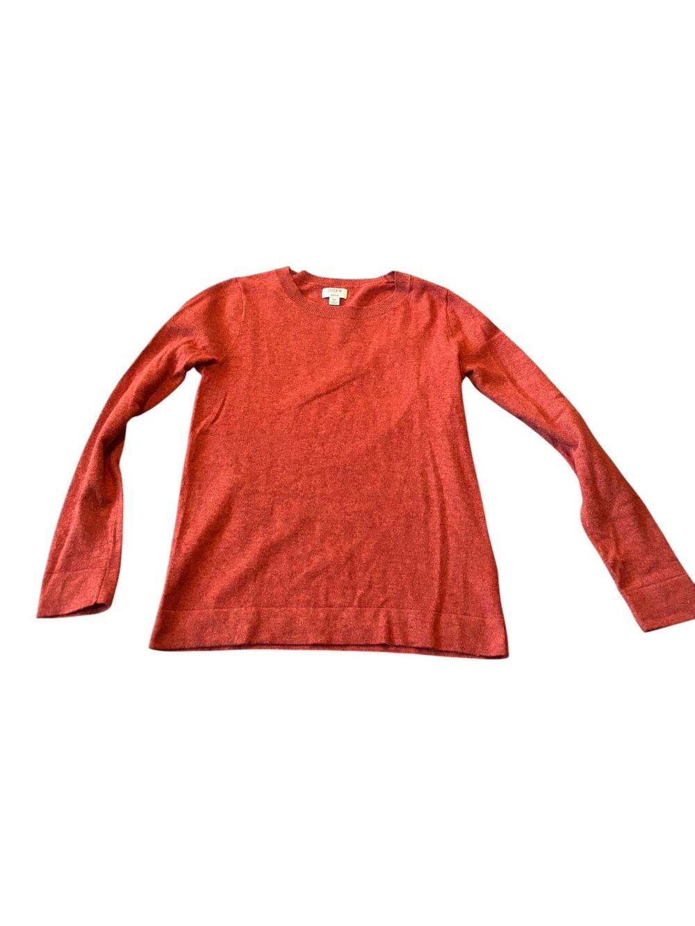 J. Crew Teddy Sweater Rust Orange Size XS